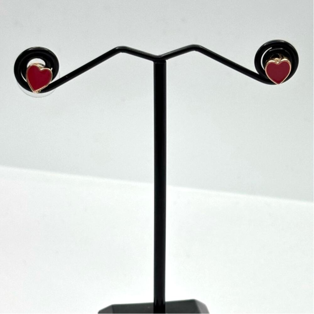 Gold Heart Earrings